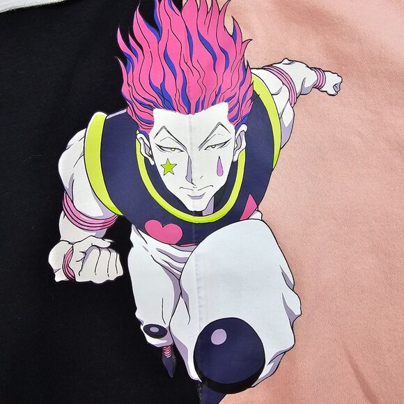 Hot Topic Hunter X Hunter Hisoka Split Hoodie Black & Pink Unisex Size Small - Picture 3 of 11